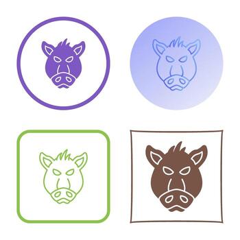 icono de vector de cerdo