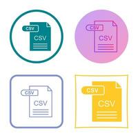 CSV Vector Icon