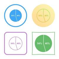 icono de vector de estadísticas de candidatos