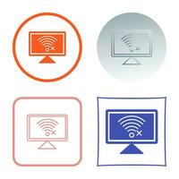 Disconnected Network Vector Icon