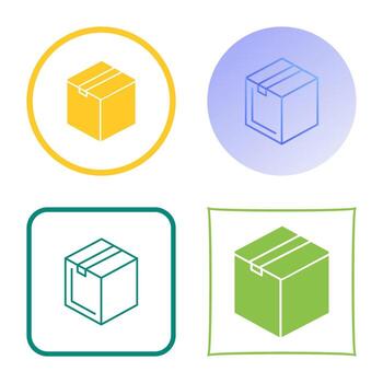 icono de vector de paquete