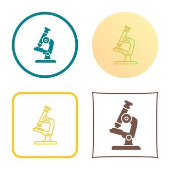 icono de vector de microscopio