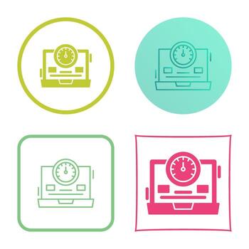 icono de vector de velocímetro