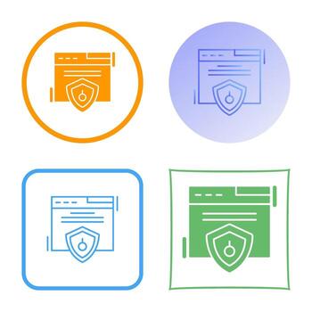 Web Security Vector Icon