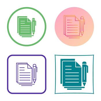 icono de vector de documento
