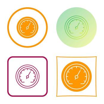 icono de vector de velocímetro
