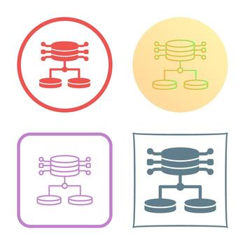 icono de vector de datos estructurados