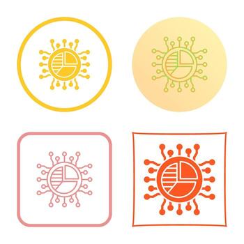 icono de vector de gráfico circular