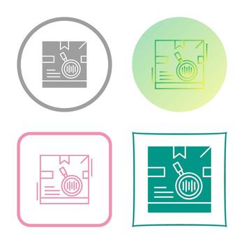 Tracking Code Vector Icon