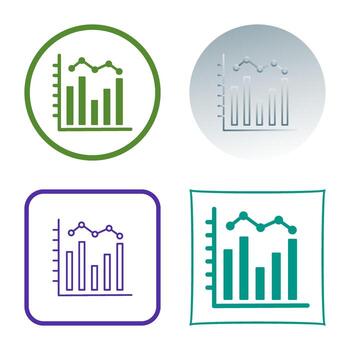 icono de vector de histograma
