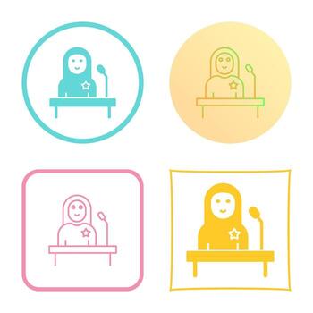 icono de vector de candidato