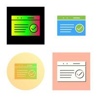 Unique QC Passed Vector Icon