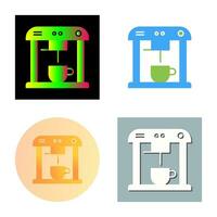 Unique Coffee Machine Vector Icon