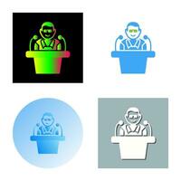 Unique Lecture Vector Icon