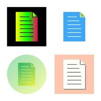 Unique Document Vector Icon