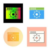 Unique Settings Vector Icon