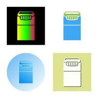 Unique Packet of Cigarettes Vector Icon