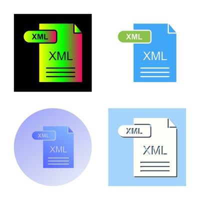 XML Vector Icon