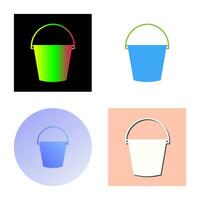 Water Bucket Vector Icon