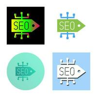 icono de vector de etiqueta seo