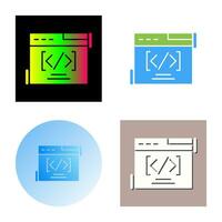 Web Coding Vector Icon