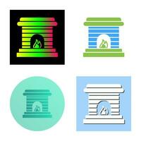 Fireplace Vector Icon