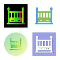 Baby Crib Vector Icon