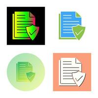 Valid Document Vector Icon