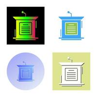 Podium Vector Icon