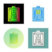 ID Card Vector Icon