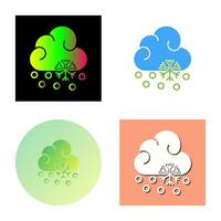 Snow Fall Vector Icon