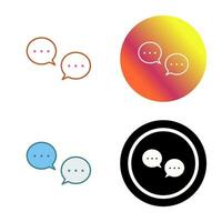 Unique Conversation Bubbles Vector Icon