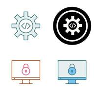 Unique Database Management Vector Icon