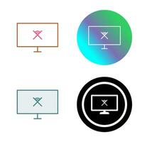 Unique Disconnected Network Vector Icon