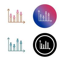 Candidate Graph Vector Icon