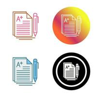 A Grade Vector Icon