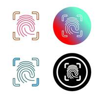 Finger Print Vector Icon