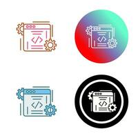 icono de vector de codificación