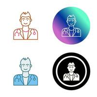 icono de vector de doctor