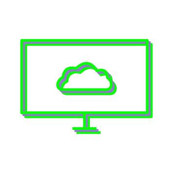 Unique Cloud System Vector Icon