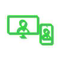 Unique Video Call Vector Icon
