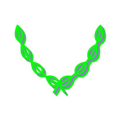 Leaves Wreath Vector Icon