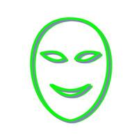 Ancient Face Mask Vector Icon