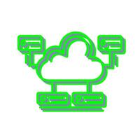 Cloud Database Vector Icon
