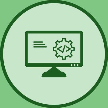 Unique Code Optimization Vector Icon