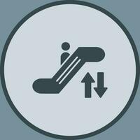 icono de vector de escalera mecánica