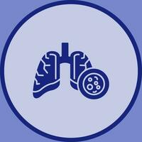 Lung Cancer Vector Icon