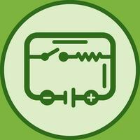 icono de vector de circuito eléctrico