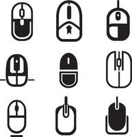 Computer mouse click cursor icon 3 vector