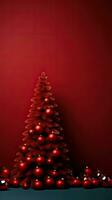 Decorated bright Christmas tree large photo